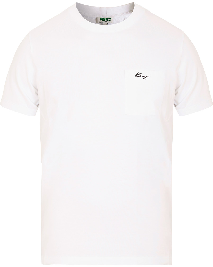 Heren | T-shirts | KENZO | Small Logo Signature Pocket T-shirt White