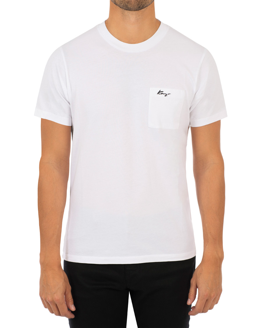 Heren | T-shirts | KENZO | Small Logo Signature Pocket T-shirt White
