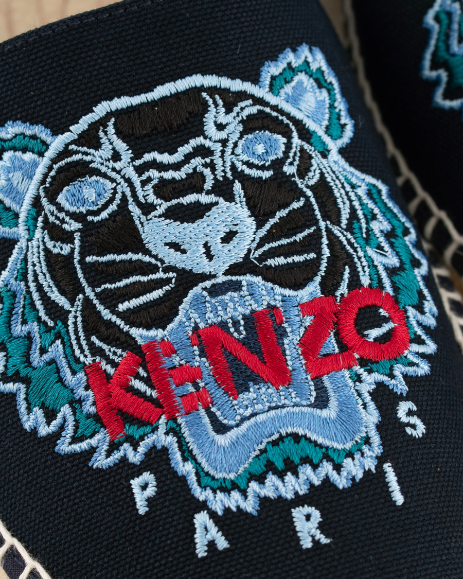KENZO Canvas Tiger Espadrilles Navy