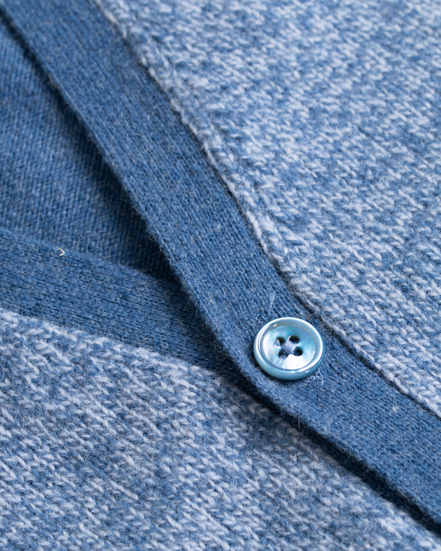 Heren | Truien | Stenströms | Lambswool Vest Blue