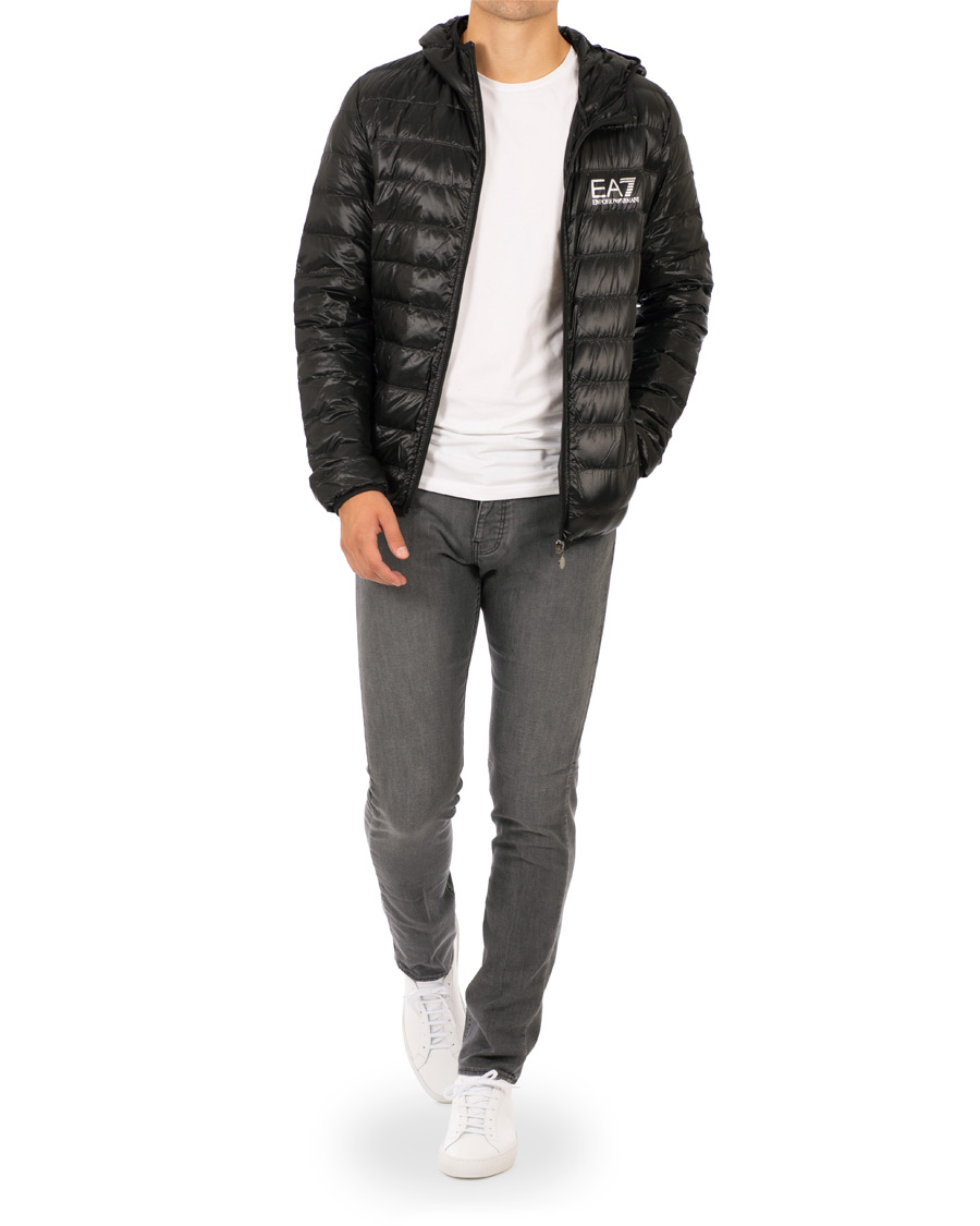 Heren | Jassen | EA7 | Train Core Light Down Hoodie Jacket Black