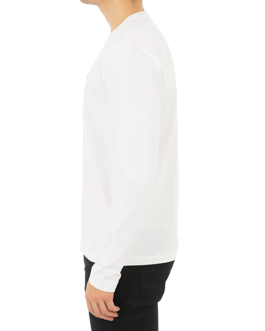Heren | T-shirts | EA7 | Train Logo Crew Neck Long Sleeve Tee White