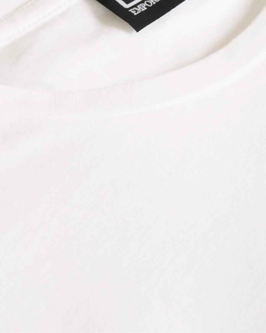 Heren | T-shirts | EA7 | Train Logo Crew Neck Long Sleeve Tee White