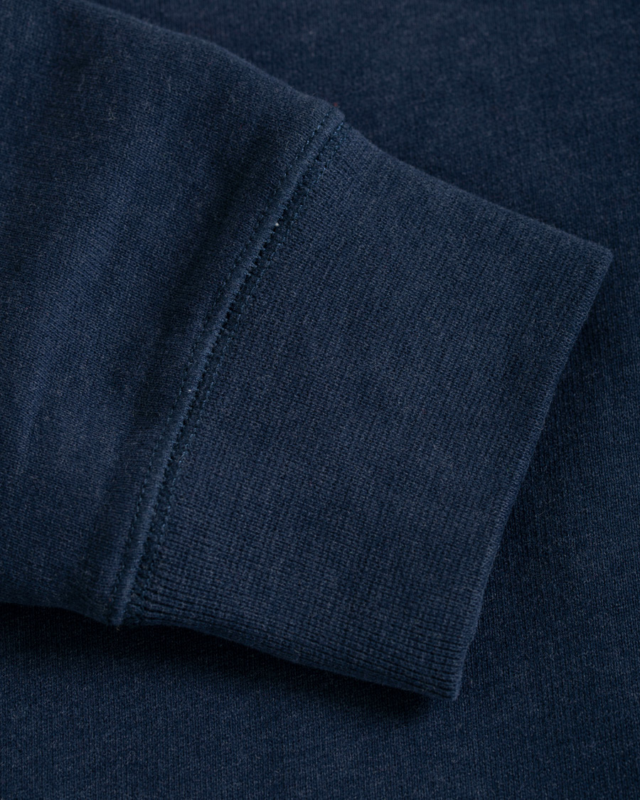 Heren | Truien | Sunspel | Loopback Sweatshirt Navy Melange