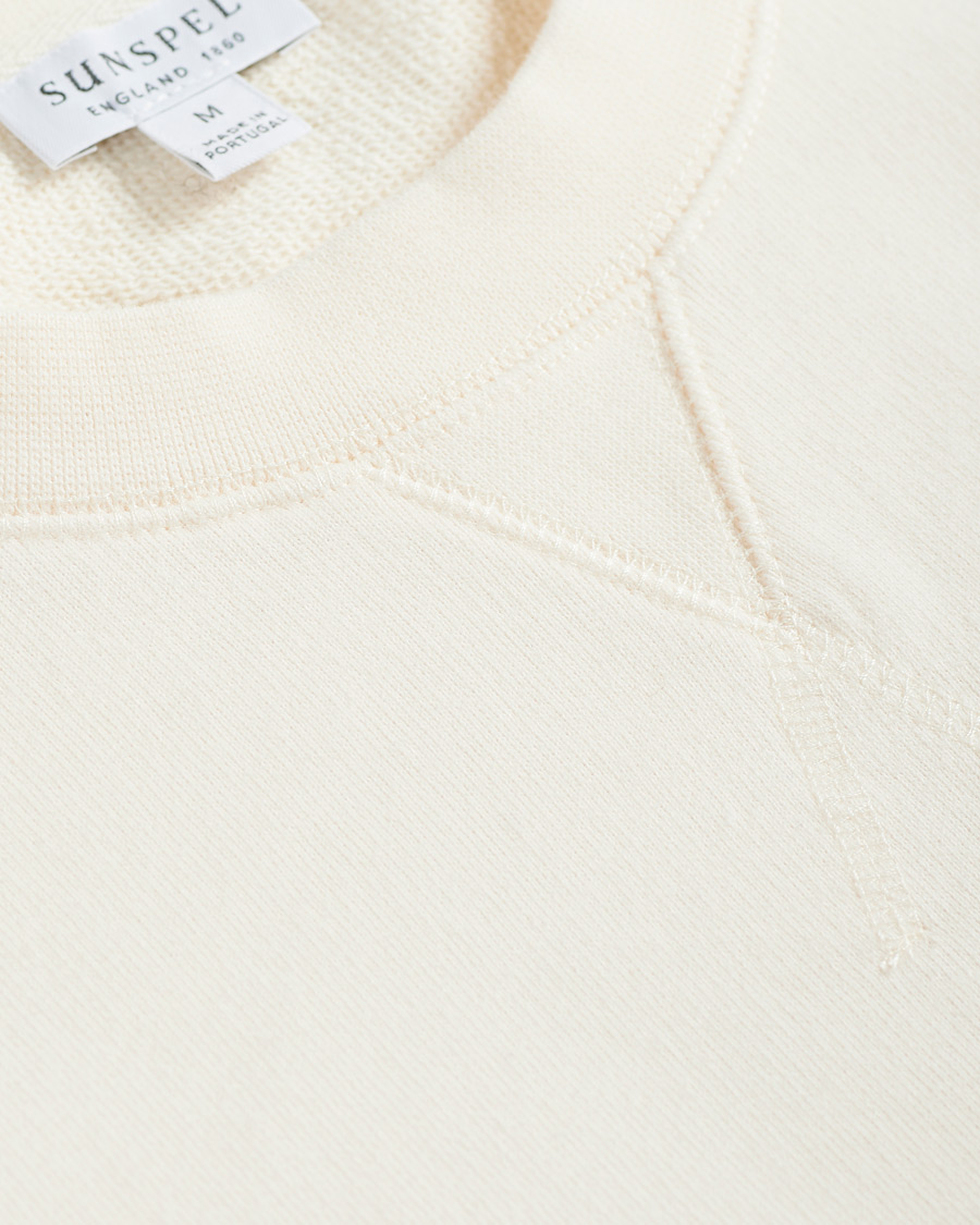 Heren | Truien | Sunspel | Loopback Sweatshirt Archive White