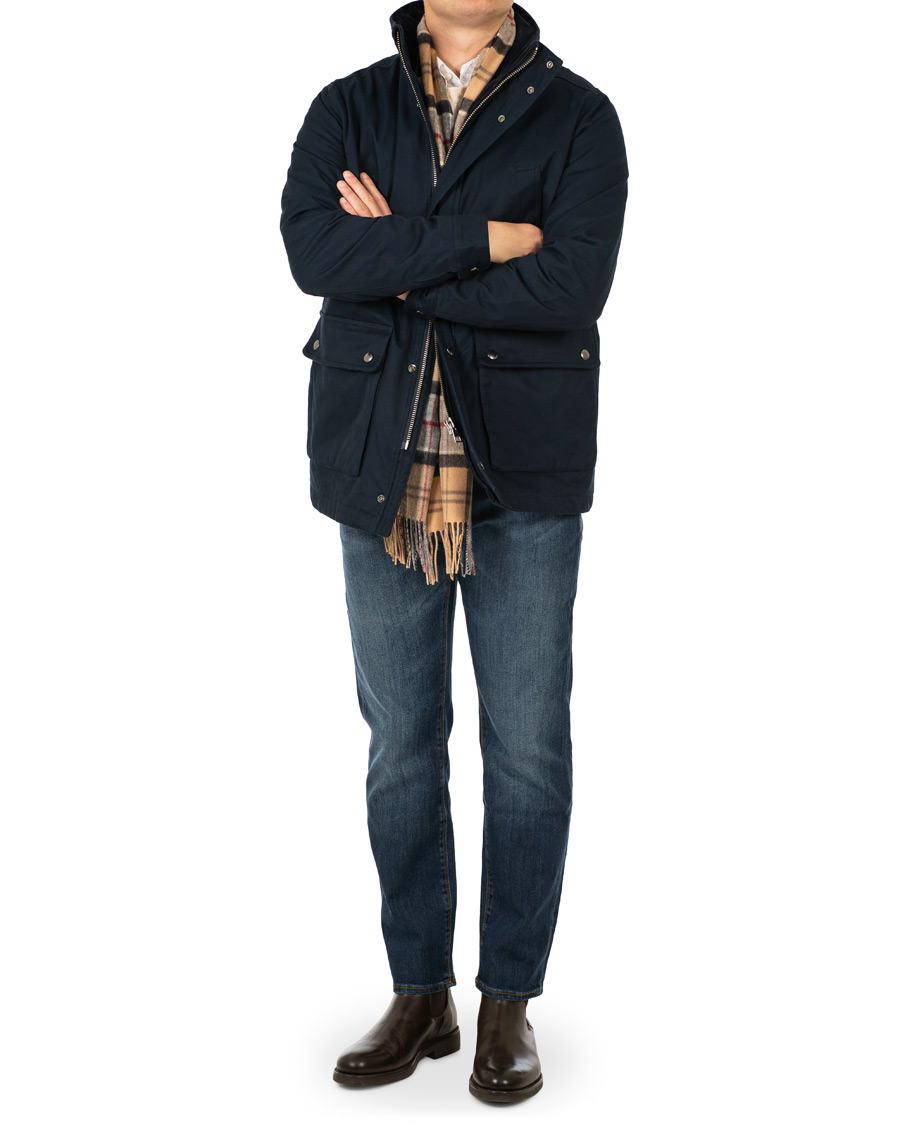 Heren | Jassen | GANT | The Waxy Double Decker Jacket Marine