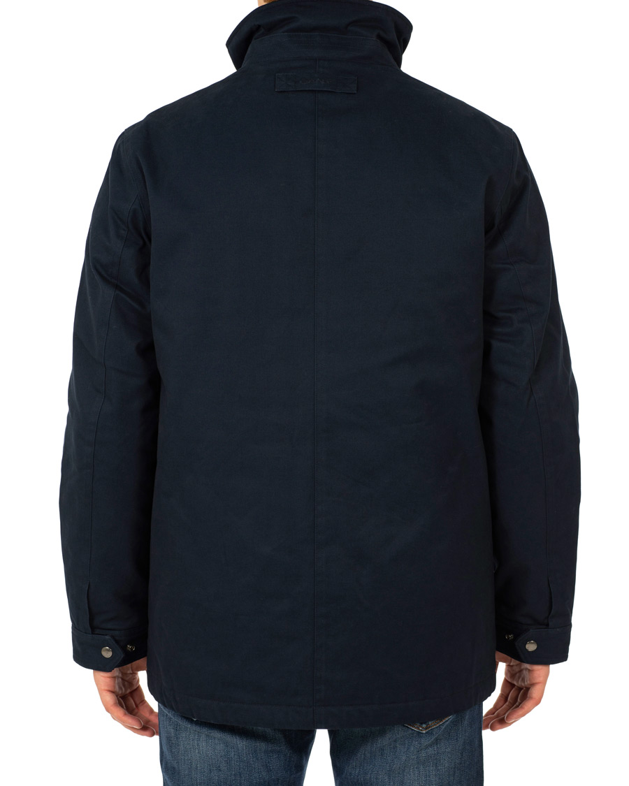 Heren | Jassen | GANT | The Waxy Double Decker Jacket Marine