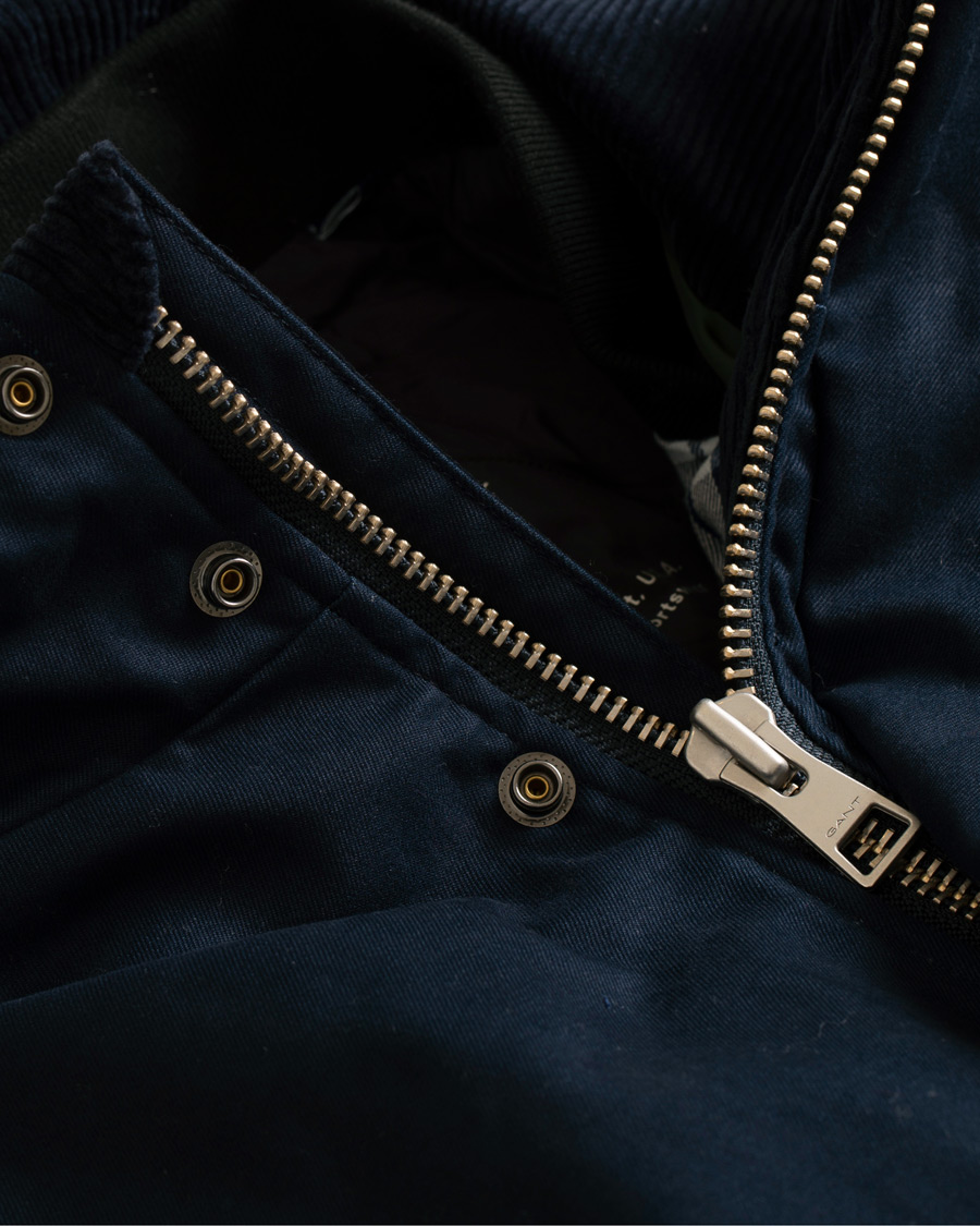 Heren | Jassen | GANT | The Waxy Double Decker Jacket Marine