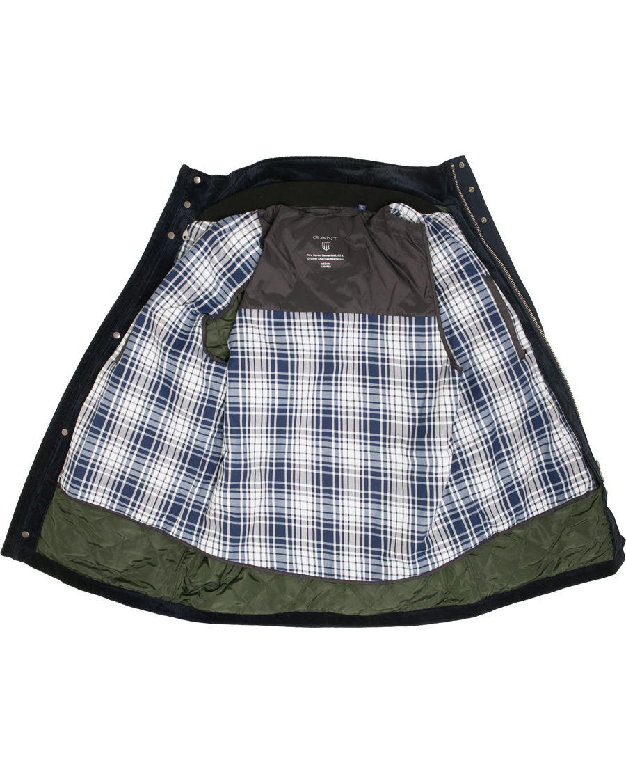 Heren | Jassen | GANT | The Waxy Double Decker Jacket Marine