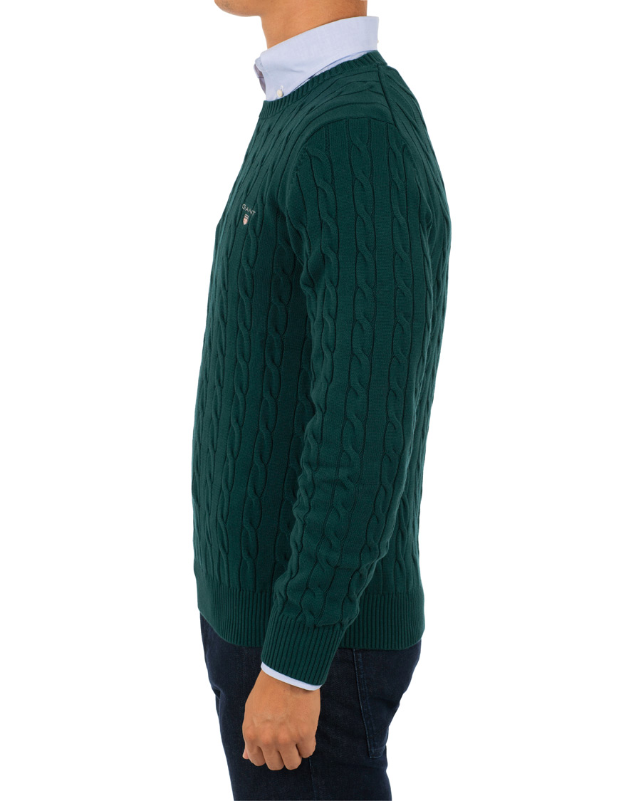Heren | Truien | GANT | Cotton Cable Crew Neck Ponderosa Pine