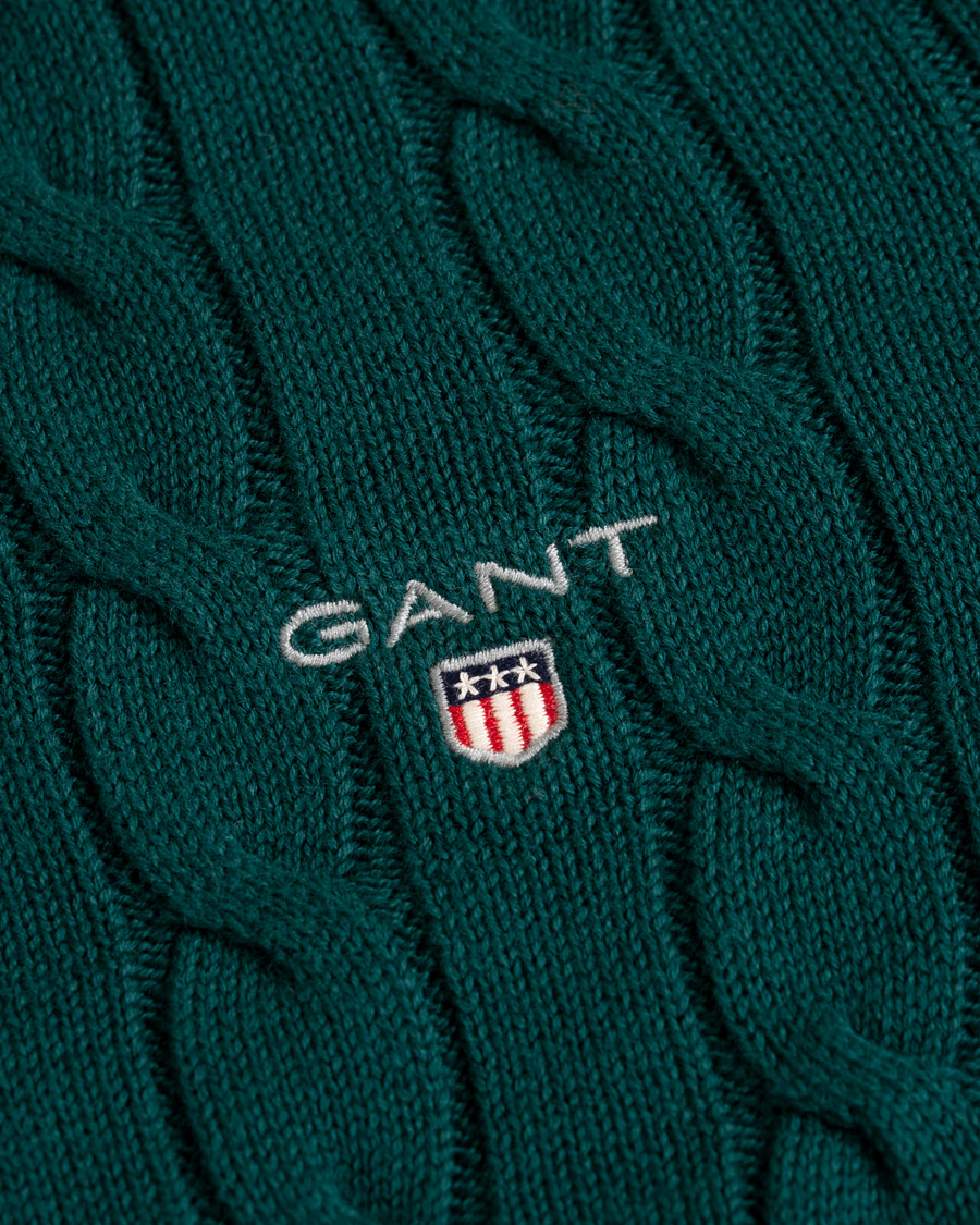 Heren | Truien | GANT | Cotton Cable Crew Neck Ponderosa Pine