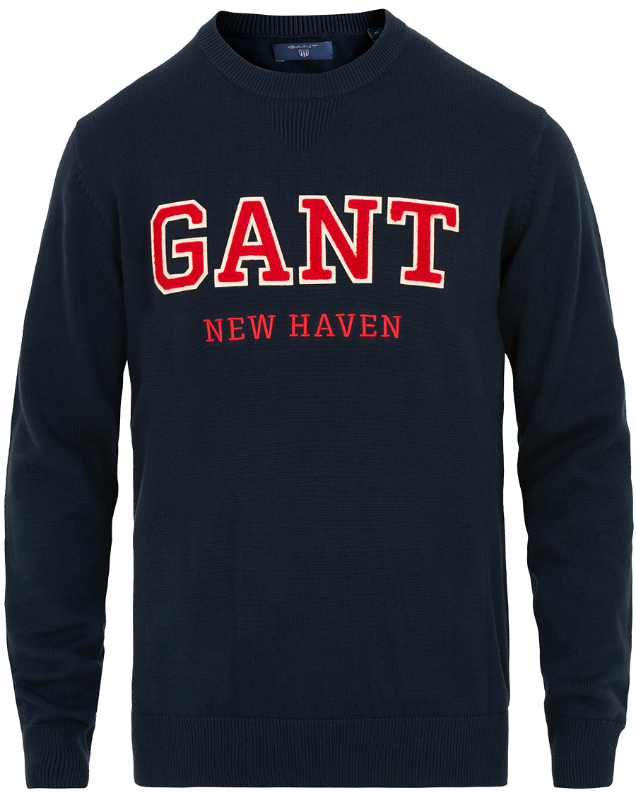 Heren | Truien | GANT | Logo Crew Neck Marine