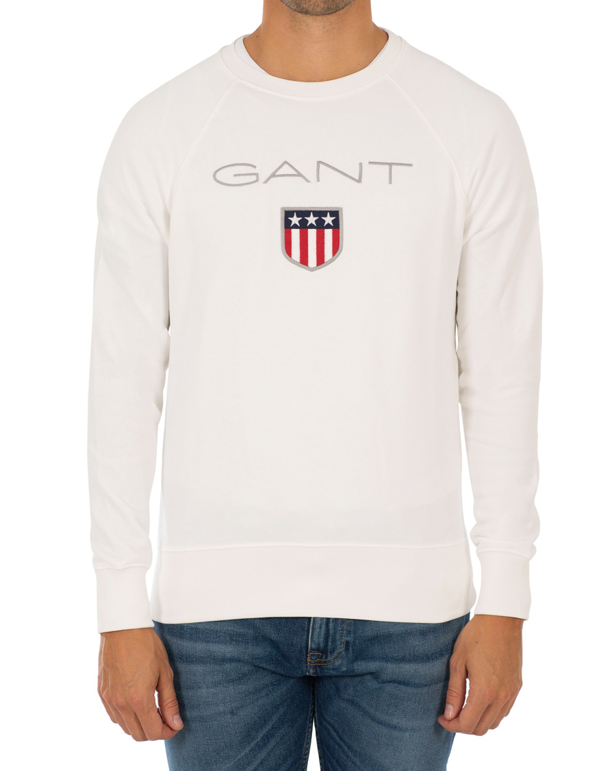 Heren | Truien | GANT | Shield Crew Neck Sweatshirts Eggshell