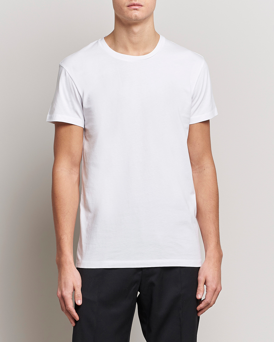 Heren | Witte T-shirts | Samsøe Samsøe | Kronos Crew Neck Tee White