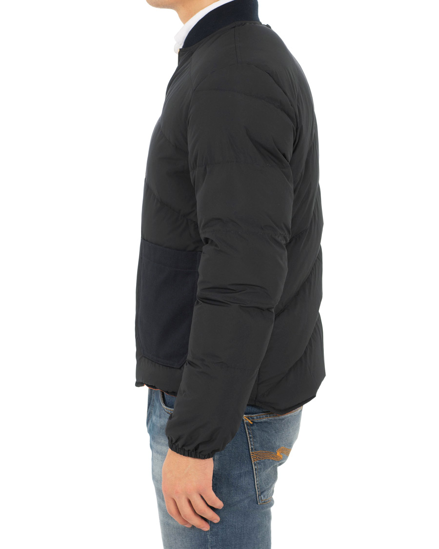 Heren | Jassen | The Workers Club | Reversible Down Filled Bomber Navy/Orange