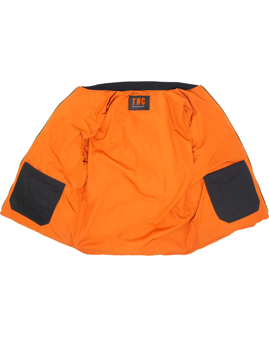 Heren | Jassen | The Workers Club | Reversible Down Filled Bomber Navy/Orange
