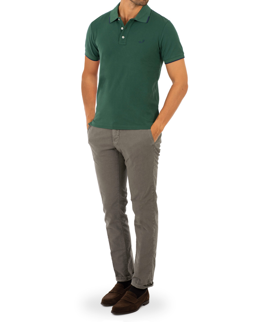 Heren | Polo's | Jacob Cohën | Cotton Stretch Polo Green