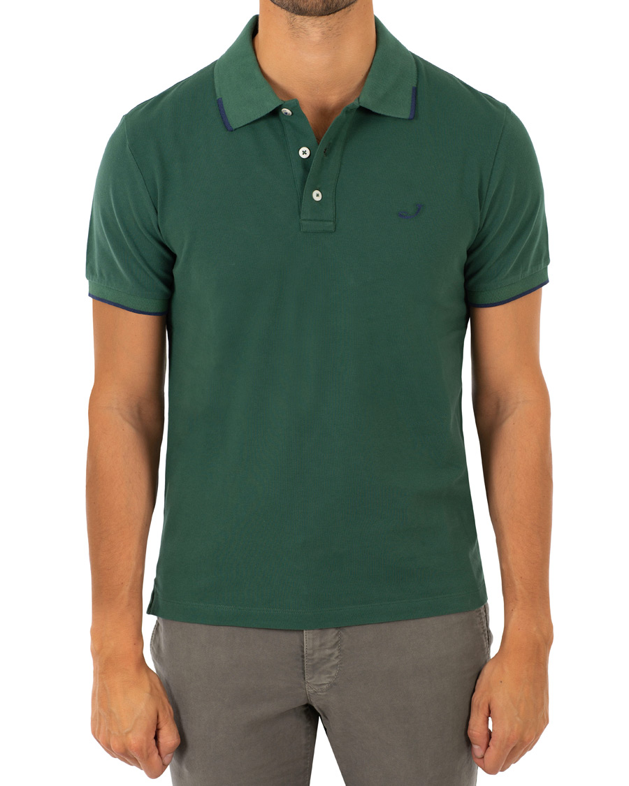 Heren | Polo's | Jacob Cohën | Cotton Stretch Polo Green
