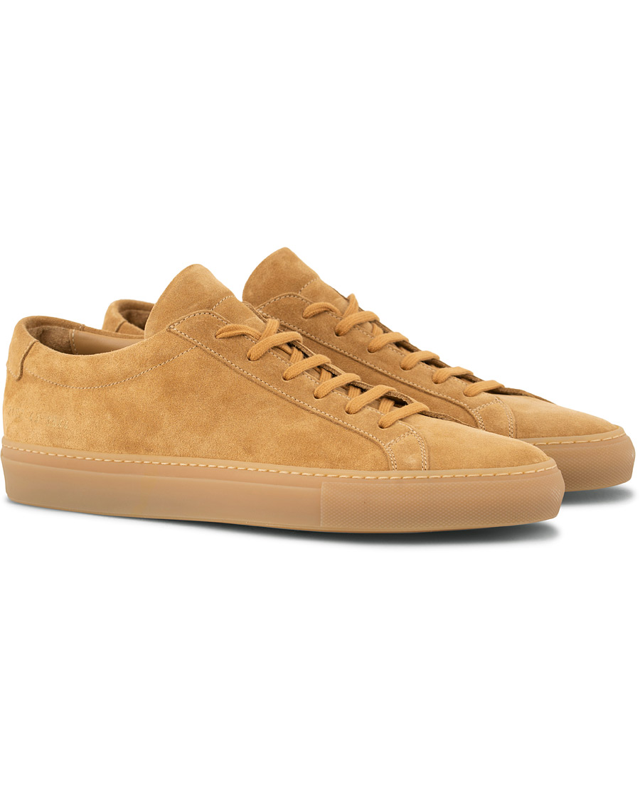 Heren | Common Projects Original Achilles Leather Sneakers Beige Suede | Common Projects | Original Achilles Leather Sneakers Beige Suede