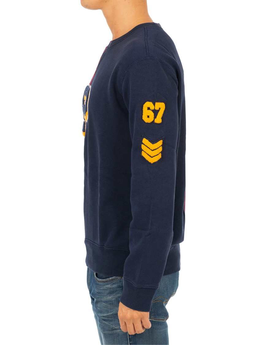 Heren | Truien | Polo Ralph Lauren | Teddy P Crew Neck Sweatshirt Cruise Navy/Classic Wine