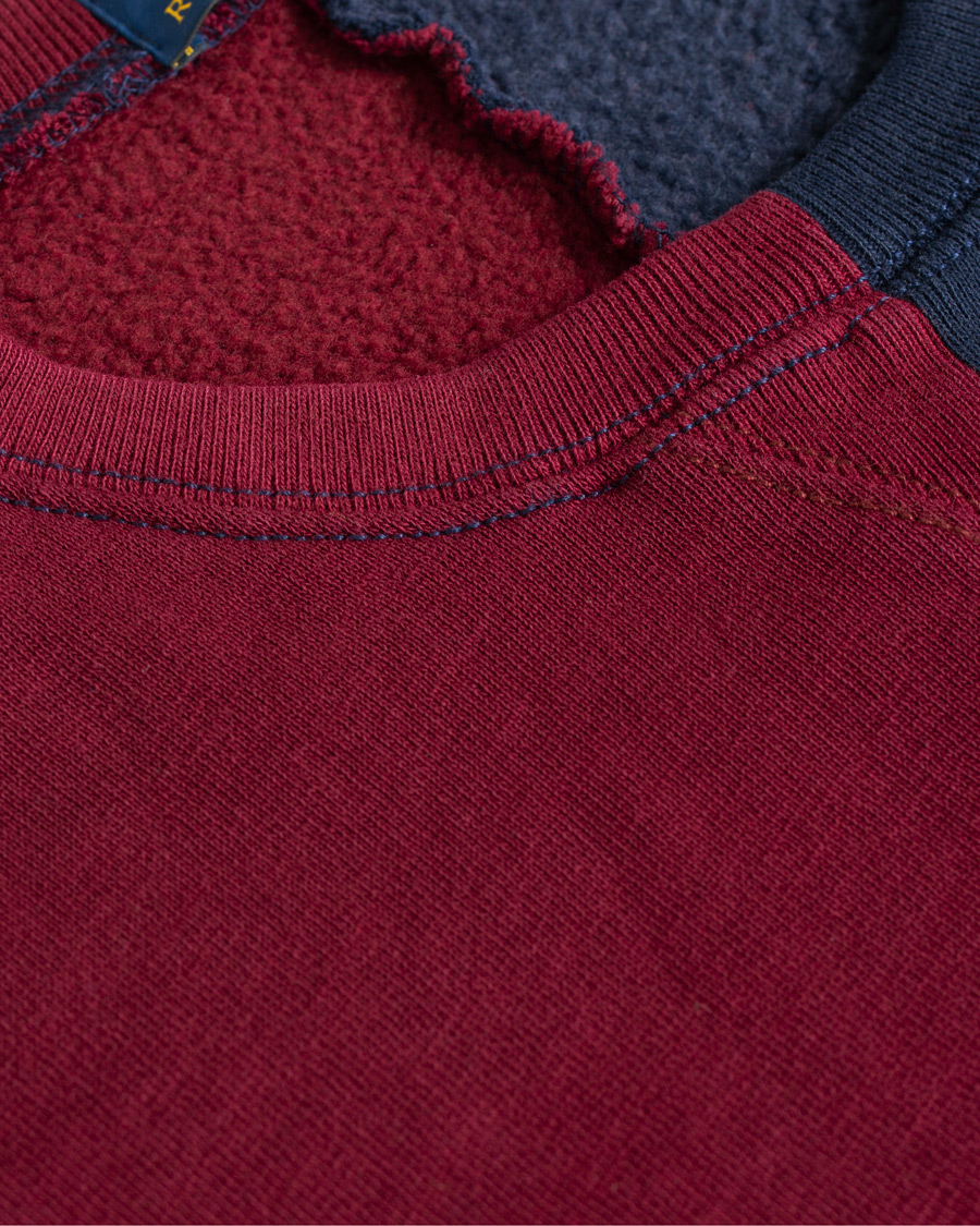 Heren | Truien | Polo Ralph Lauren | Teddy P Crew Neck Sweatshirt Cruise Navy/Classic Wine