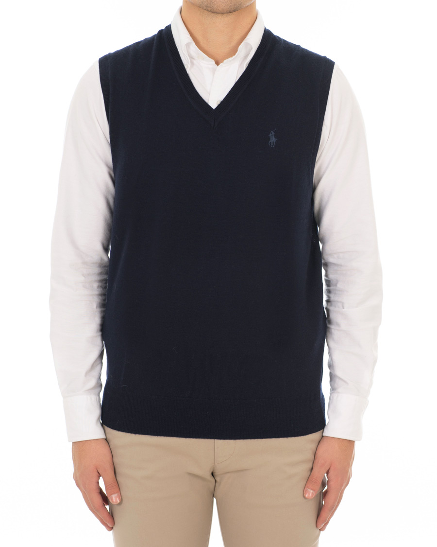 Heren | Truien | Polo Ralph Lauren | Merino Vest Hunter Navy