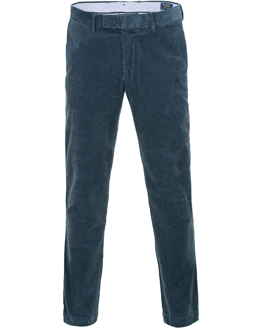 Heren | Broeken | Polo Ralph Lauren | Hudson Slim Fit Corduroy Trousers Blue Corsair