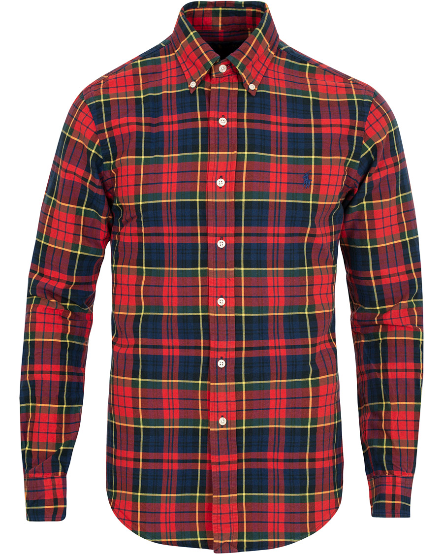 Heren | Overhemden | Polo Ralph Lauren | Slim Fit Check Shirt Crimson/Canary