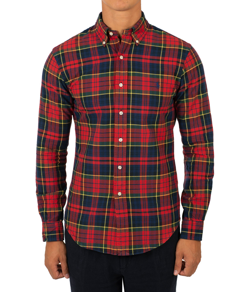 Heren | Overhemden | Polo Ralph Lauren | Slim Fit Check Shirt Crimson/Canary
