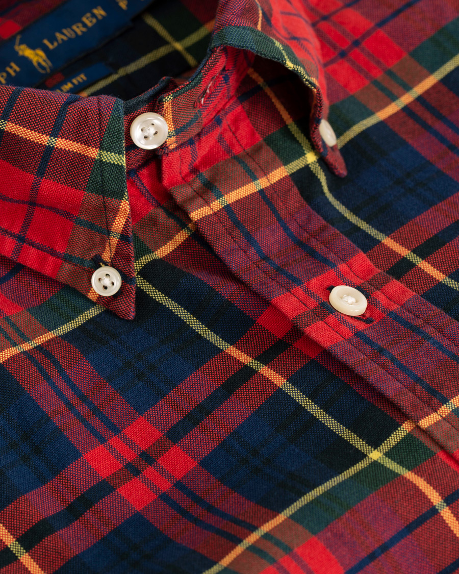 Heren | Overhemden | Polo Ralph Lauren | Slim Fit Check Shirt Crimson/Canary