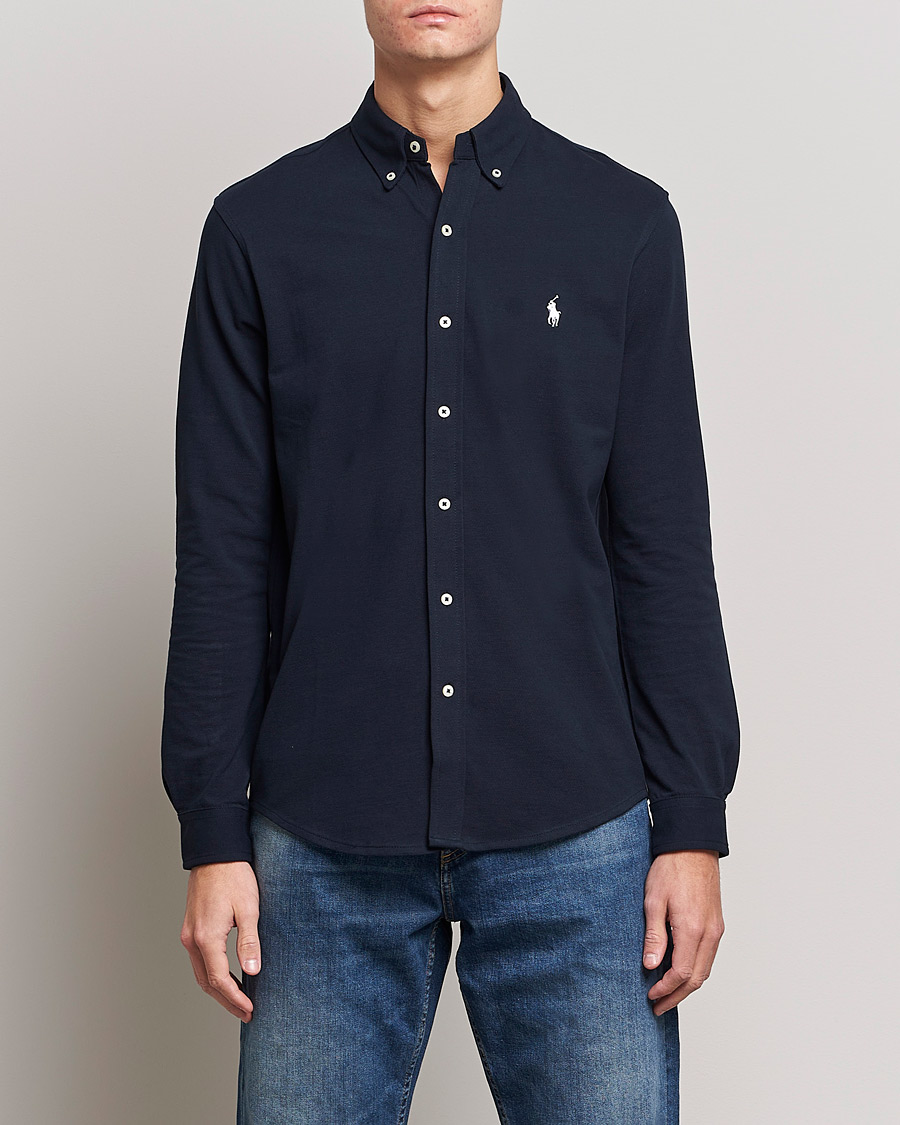 Heren | Casual | Polo Ralph Lauren | Featherweight Mesh Shirt Aviator Navy