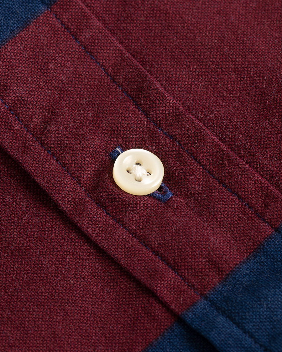 Heren | Overhemden | Polo Ralph Lauren | Core Fit Barstripe Shirt Burgundy/Blue