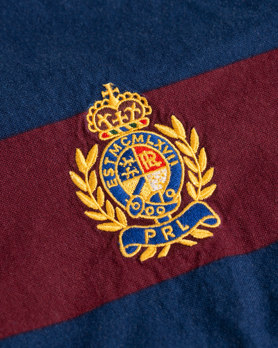 Heren | Overhemden | Polo Ralph Lauren | Core Fit Barstripe Shirt Burgundy/Blue
