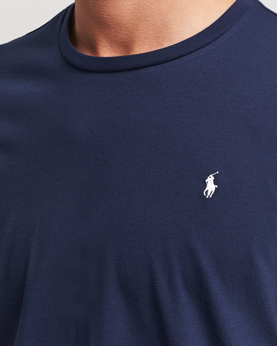 Heren | T-shirts | Polo Ralph Lauren | Liquid Cotton Long Sleeve Crew Neck T-Shirt Cruise Navy