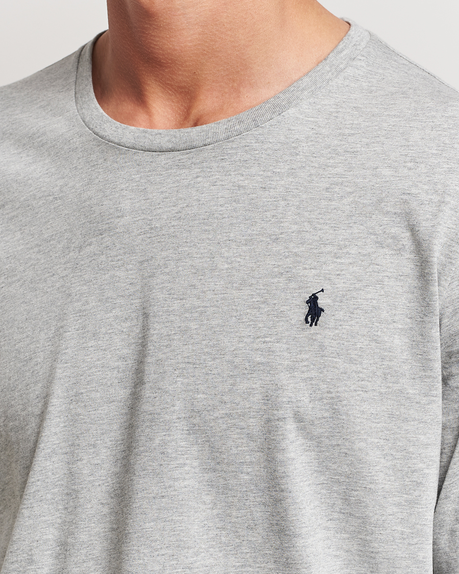 Heren | T-shirts | Polo Ralph Lauren | Liquid Cotton Long Sleeve Crew Neck Tee Andover Heather