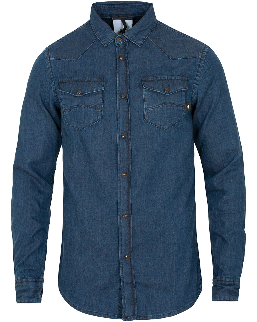 Heren | Overhemden | Emporio Armani | Denim Western Shirt Dark Wash