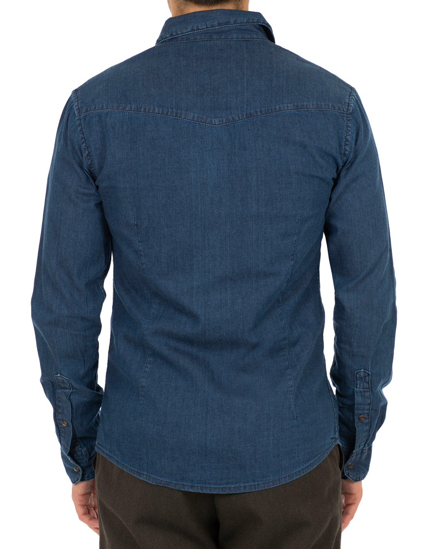 Heren | Overhemden | Emporio Armani | Denim Western Shirt Dark Wash