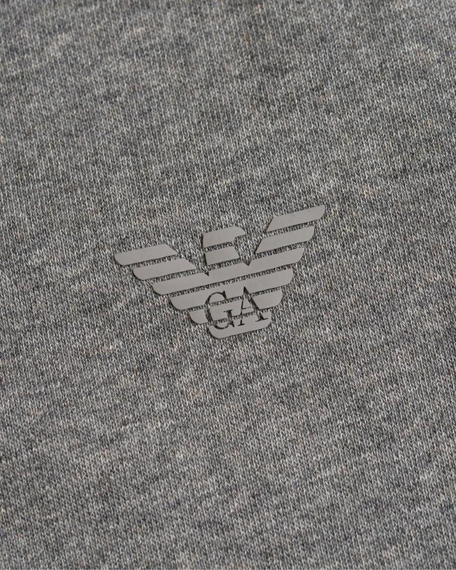 Heren | Truien | Emporio Armani | Full Zip Hoodie Grey Melange