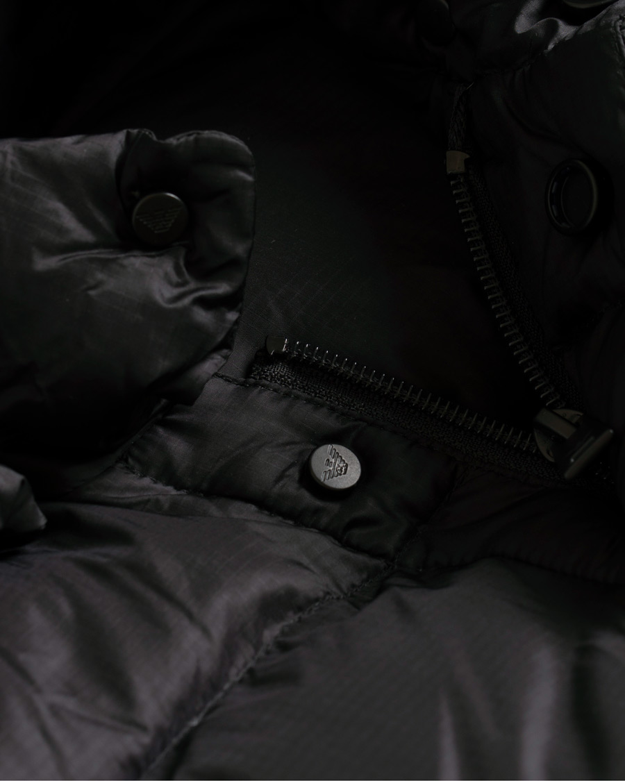 Heren | Jassen | Emporio Armani | Down Hooded Jacket Black