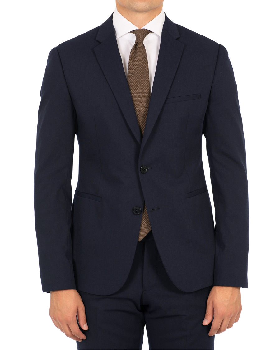 Heren | Pakken | Emporio Armani | M-Line Stretch Suit Dark Blue