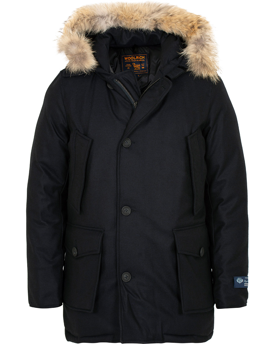 Heren | Jassen | Woolrich | Loro Piana Arctic Parka DF Navy Melton