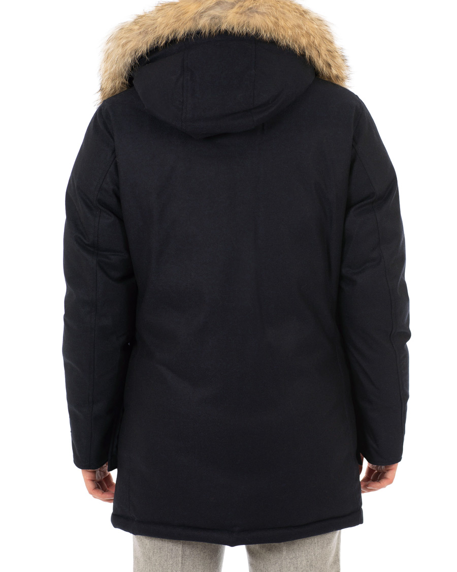Heren | Jassen | Woolrich | Loro Piana Arctic Parka DF Navy Melton