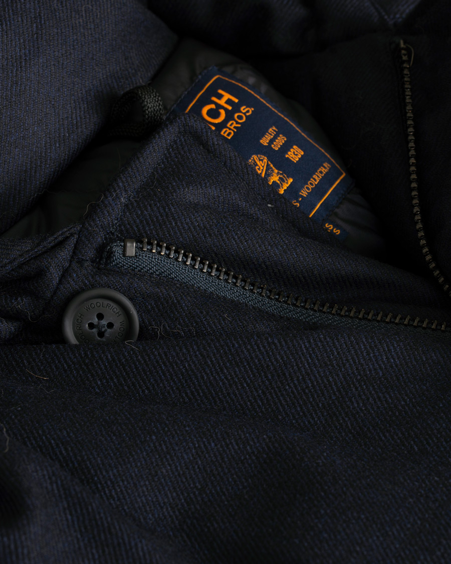 Heren | Jassen | Woolrich | Loro Piana Arctic Parka DF Navy Melton