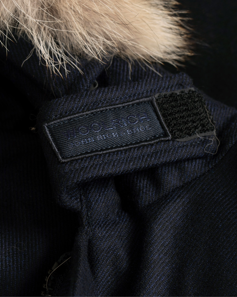 Heren | Jassen | Woolrich | Loro Piana Arctic Parka DF Navy Melton