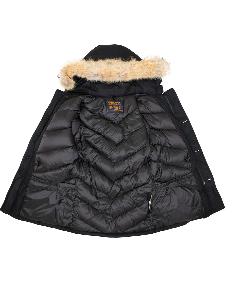 Heren | Jassen | Woolrich | Loro Piana Arctic Parka DF Navy Melton