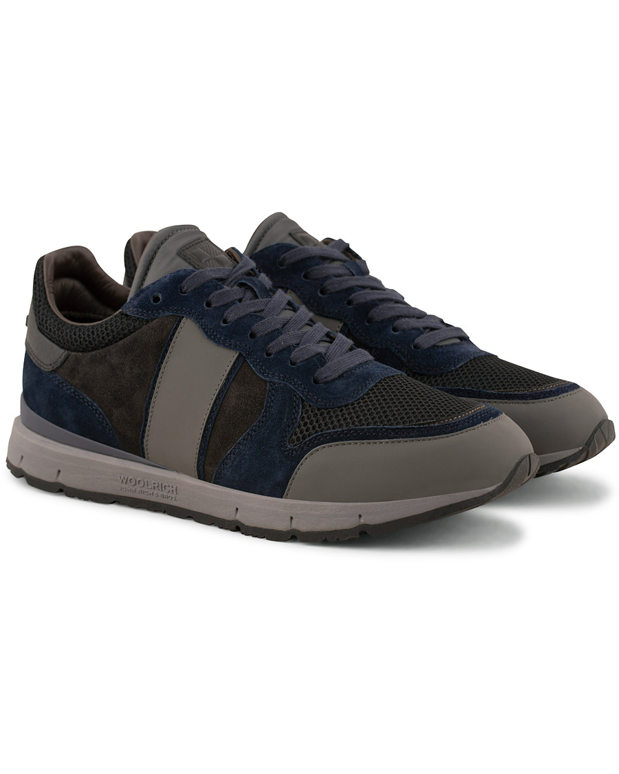 Heren | Woolrich Jogger Running Sneaker Ocean/Black | Woolrich | Jogger Running Sneaker Ocean/Black