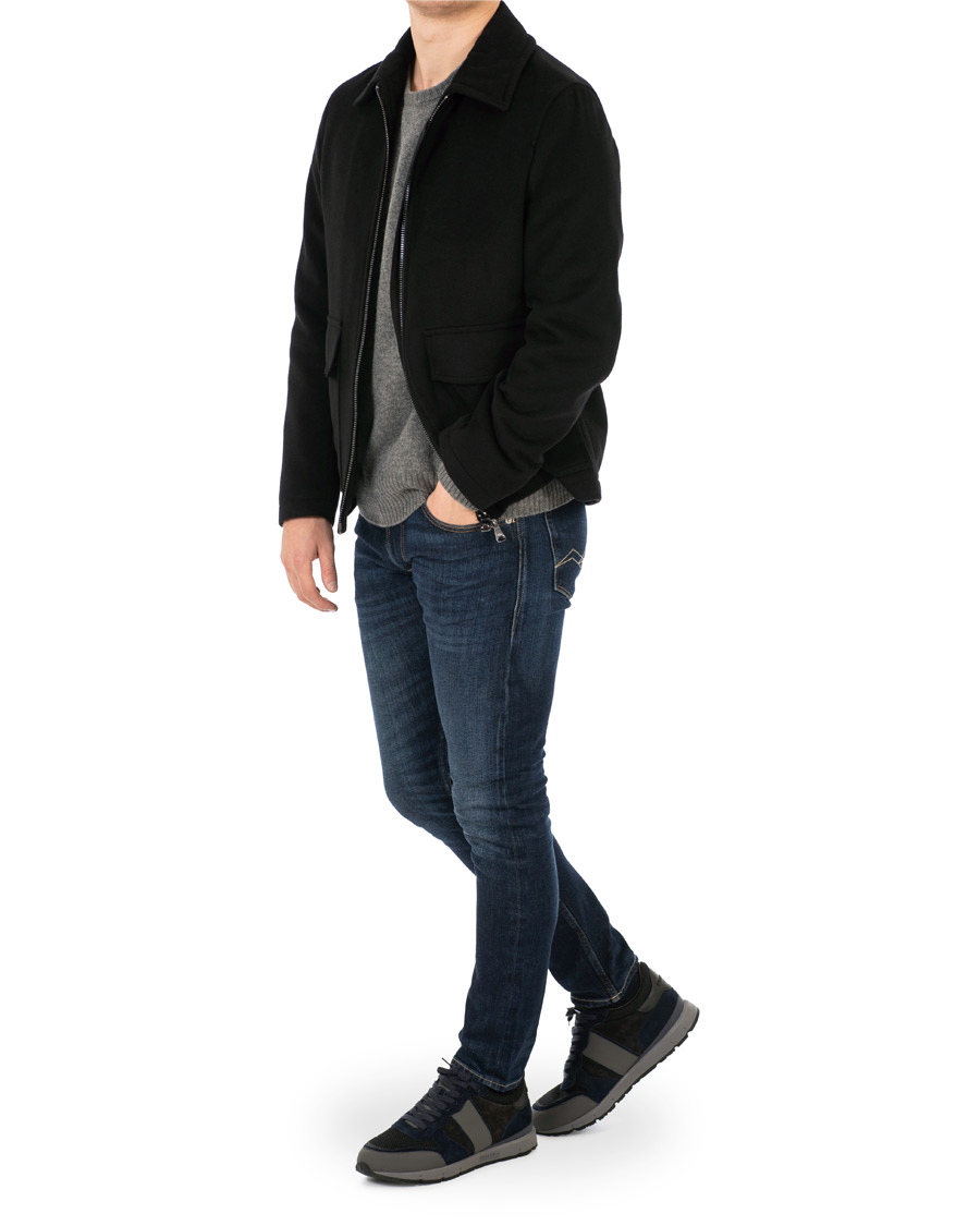 Heren | Woolrich Jogger Running Sneaker Ocean/Black | Woolrich | Jogger Running Sneaker Ocean/Black