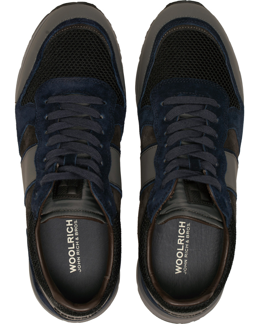 Heren | Woolrich Jogger Running Sneaker Ocean/Black | Woolrich | Jogger Running Sneaker Ocean/Black