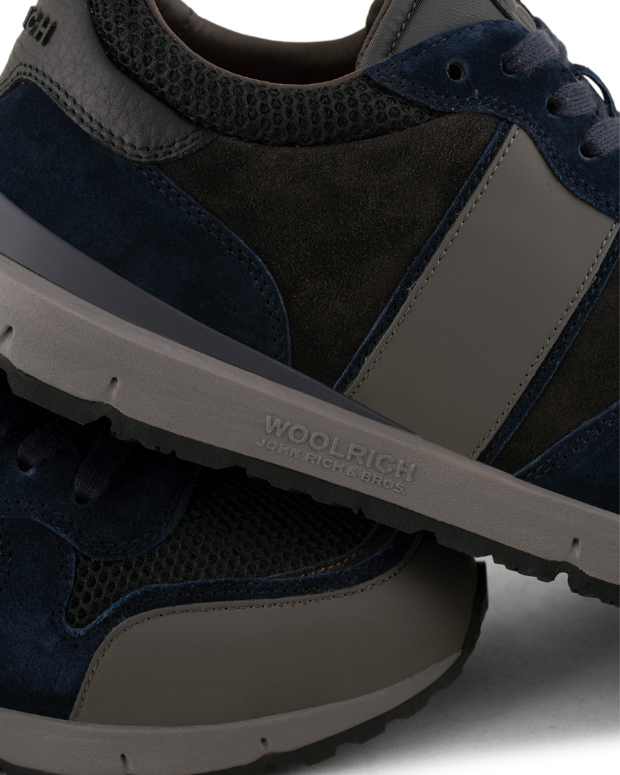Heren | Woolrich Jogger Running Sneaker Ocean/Black | Woolrich | Jogger Running Sneaker Ocean/Black