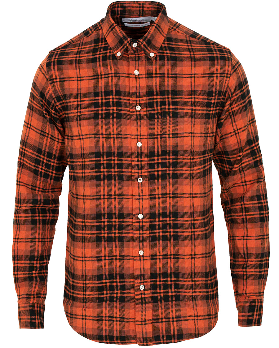 Heren | Overhemden | Schnayderman?s | Large Check Rost/Black Twill Shirt